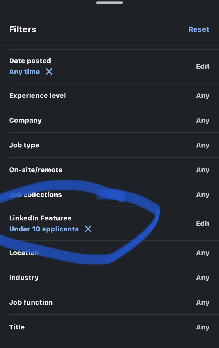 LawrenceDCodes's tweet image. Fun LinkedIn fact: if you want to be one of the first applicants for a job, you can narrow the list down to the most recently posted using the date filter. Not as well-known is, if you go under “all filters”, you can select jobs that have less than 10 applicants. Happy hunting!