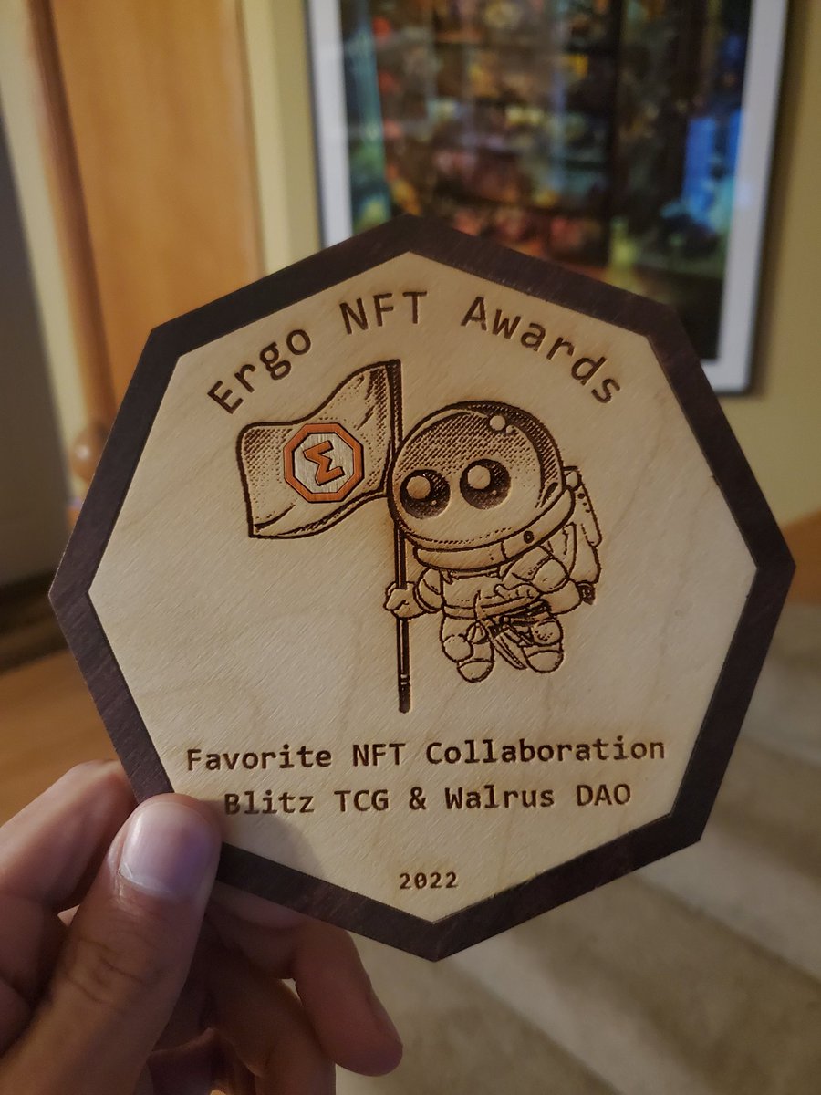 Received my #Ergo award today courtesy of <a href="/sisyphuspush/">Sisyphuspush</a>. Thanks so much for organizing this - awesome event with true passion behind it.

#Cardano #Nervos