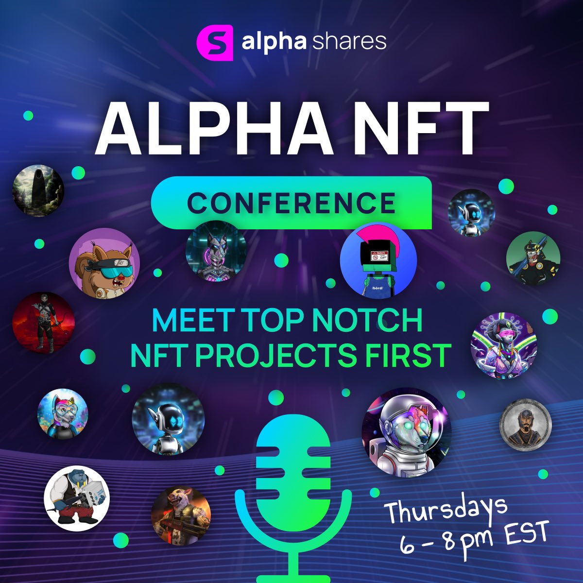 AlphaShares's tweet photo. This is your week to win $100 in $AVAX &amp; more! 

Don’t miss this week’s episode of the #AlphaNFTConference

Follow these steps 
1: Like, RT &amp; Follow @AlphaShares 
2: Tag 3 #alphas
3: Be in the space below to win

https://t.co/XorEd53TzN https://t.co/uM8Yeeahjs