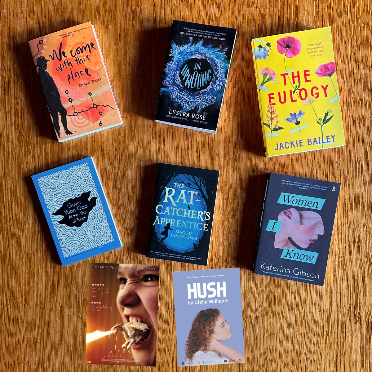 UTS Glenda Adams Award for New Writing 2023 #NSWPLA shortlist: Jackie Bailey, Del Kathryn Barton and Huna Amweero, Debra Dank, <a href="/gavin_ygao/">Gavin Yuan Gao</a>, @katerinagibson, <a href="/maggiejank/">Maggie Jankuloska</a>, Lystra Rose, Ciella Williams