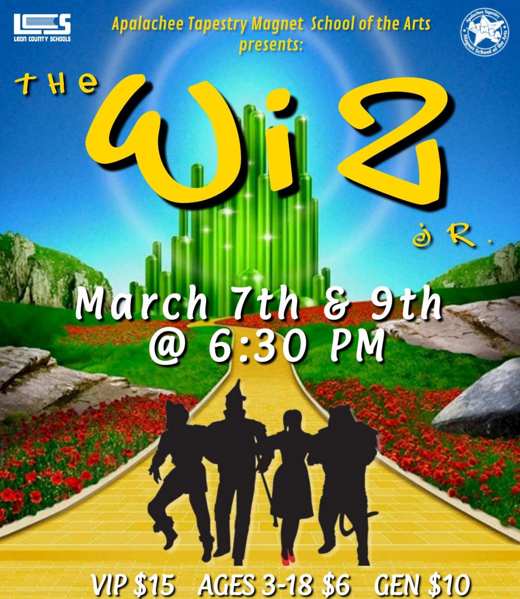 Don't miss your chance to see The Wiz Jr.. Tickets still available but they're going fast! our.show/bntdwx5u