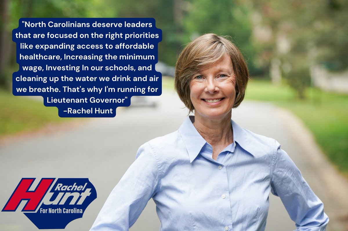 I'm running for Lt. Governor to bring honor and dignity back to this office and to put North Carolina families first. I hope you will join me! #ncpol secure.actblue.com/donate/rachel-…