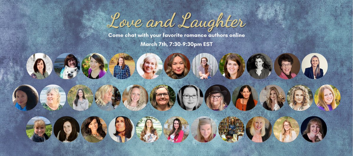 Register now for a FREE meet-the-author virtual event! Over 30 clean romance authors. March 7, 7:30-9:30 PM EST. #cleanromance #loveandlaughterevent Sign up here ➡️ cleanauthors.com/blog/love-and-…
