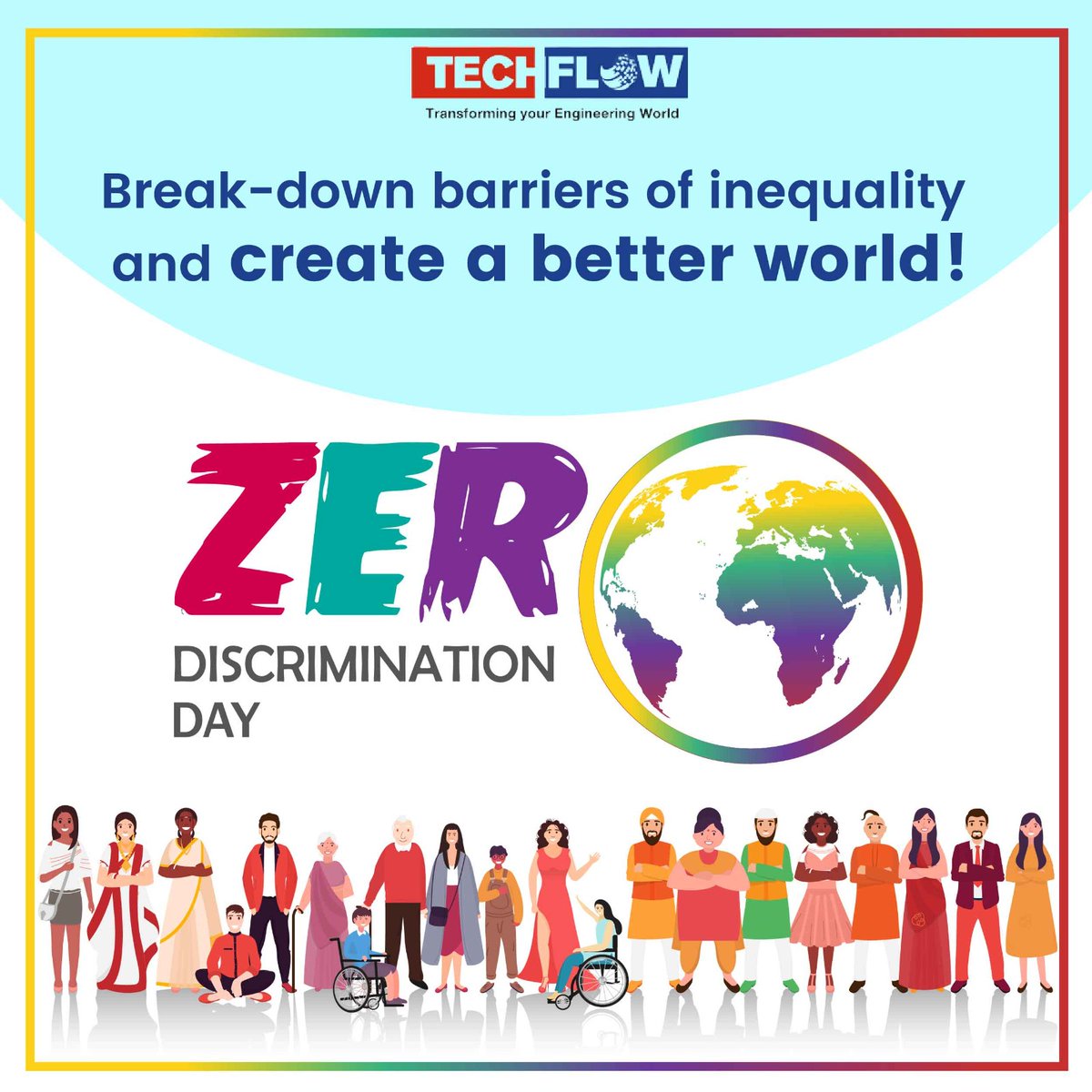 #Techflow values diversity and inclusivity, rejects discrimination, and strives to create a safe environment for all to thrive. #ZeroDiscriminationDay

#girlsrights #underprivileged   #savelivesdecriminalise #savelives #decriminalise #Steeldetailing #civilengineering