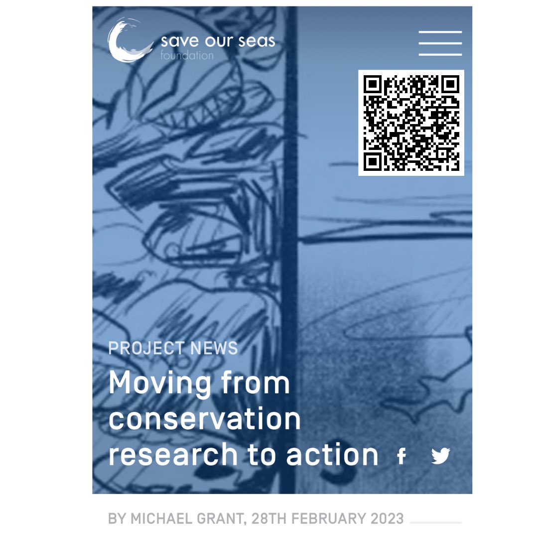 Moving from conservation research to action. 

New blog out by <a href="/MickkGrant/">mickgrant.bsky.social</a> on the status of #sawfish #conservation

Click the link below or scan the barcode to access it. 

saveourseas.com/update/moving-…

#PNG #SaveOurSeas