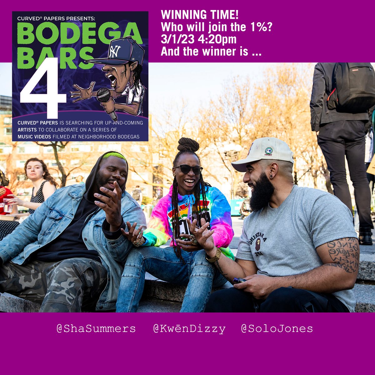 We have a #winner! Announcement 3/1/23 4:20pm
#bodegabars
#findstores
#everybodyrolleasy
#hiphop 
#NewYork