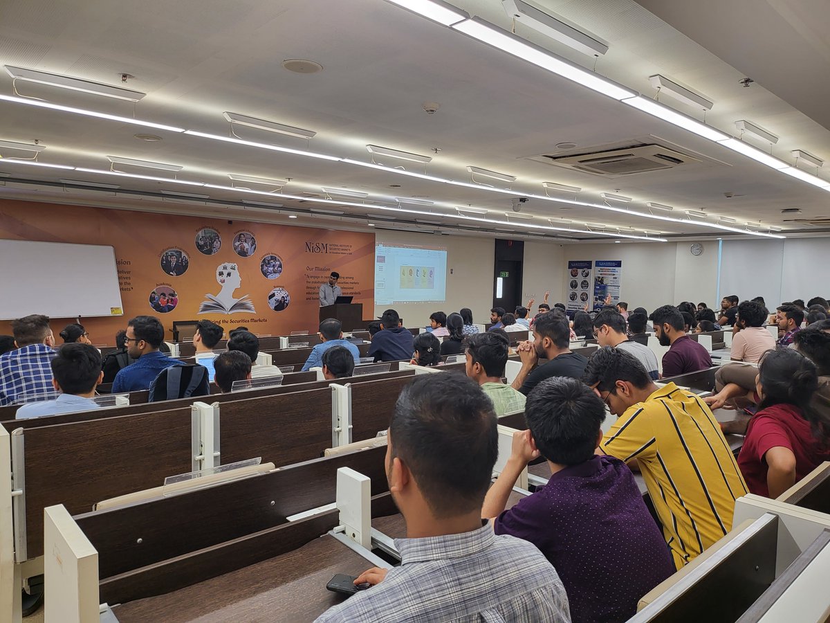 NISM_Official's tweet image. Glimpses from the Alumni interaction session which was taken by NISM Alumni Mr Vansh Chirvi from 2017-18 Batch of PGPSM.

#nism #alumni #alumniinteraction