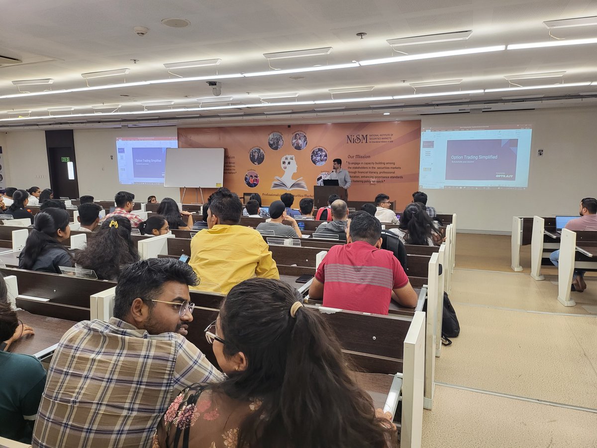 NISM_Official's tweet image. Glimpses from the Alumni interaction session which was taken by NISM Alumni Mr Vansh Chirvi from 2017-18 Batch of PGPSM.

#nism #alumni #alumniinteraction