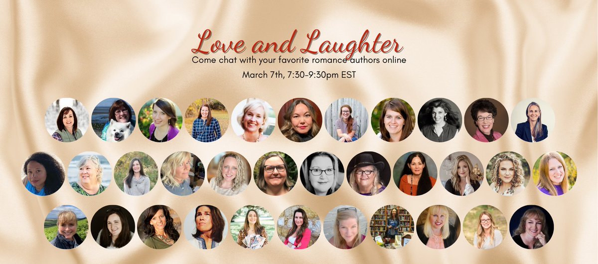 It's almost here! The Love and Laughter Event to meet over 30 clean romance authors! Sign up now 📲 cleanauthors.com/blog/love-and-…