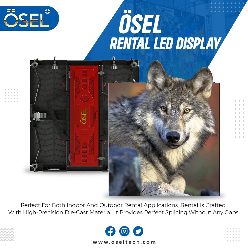 OselDevices's tweet image. Osel Rental is crafted with high-precision die-cast material, it provides perfect splicing without any gaps. For more details Visit: oseltech.com #indoorleddisplay #outdoorledscreen