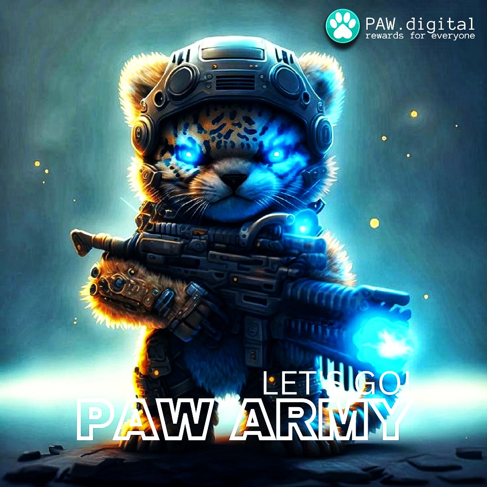 TreatsBot's tweet photo. Let's go! 

Put @PAW_digital in your bio! 🐾💙🫡

Claim 2000 PAW

- Add your PAW address to your twitter bio 
- Like &amp; Retweet
- Comment with the hashtags: $paw #paw #crypto

🦁🐶🐱🐻🐵🐴🐘🐖🦔🦝🐔🐰

⏳Ends in 24 hours
#pawarmy #pawswap🚀🪐😺 https://t.co/R49M2aKLuR