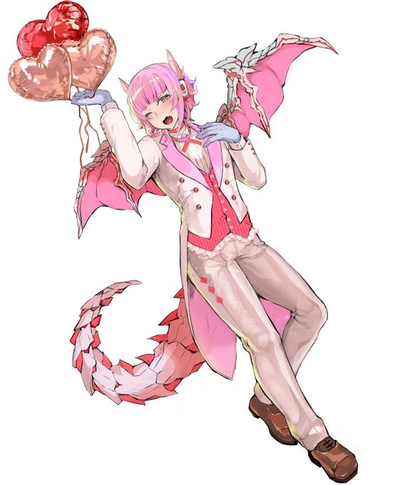 大先生さん@Daisensei_CCのご依頼でVTuberの羽竜メイさんの男体化ファンアートを描かせていただきました!ଘ💓ଓ
執事ドラゴンアンドロイドという感じで…! 