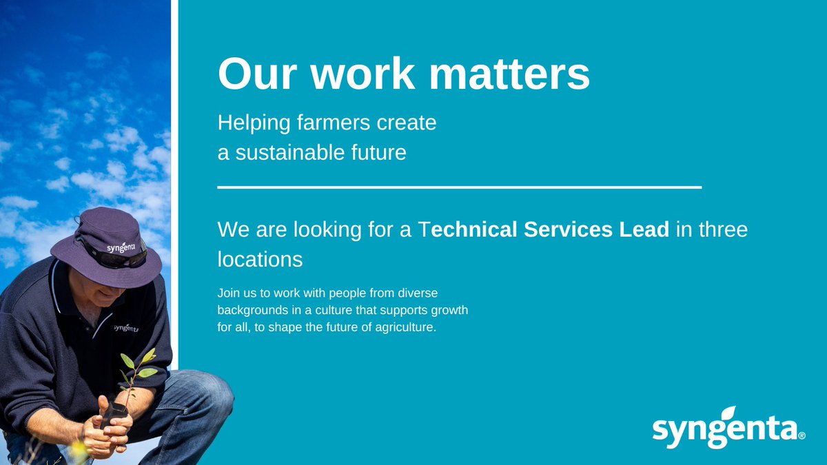 We’re looking for 3x Technical Services Leads to provide innovative knowledge extension &amp; technical support to our customers. Read &amp; apply here:
 
NSW: seek.com.au/job/62173084?c…

Southern QLD: seek.com.au/job/62181979?c… 

WA: seek.com.au/job/62195260?c…