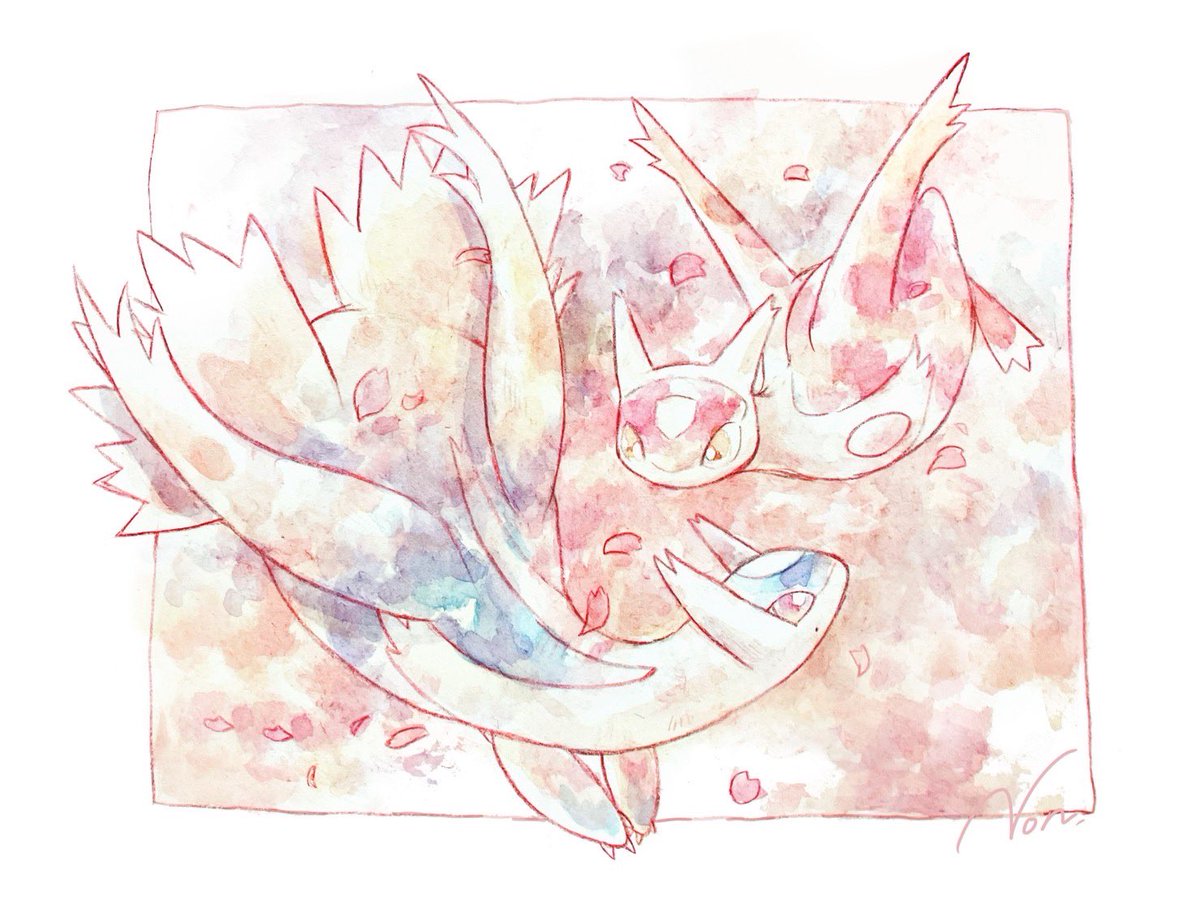 ポケモン「#春色ポケモン さんぷる〜 」|ノンシャン🌸春色ポケモンのイラスト