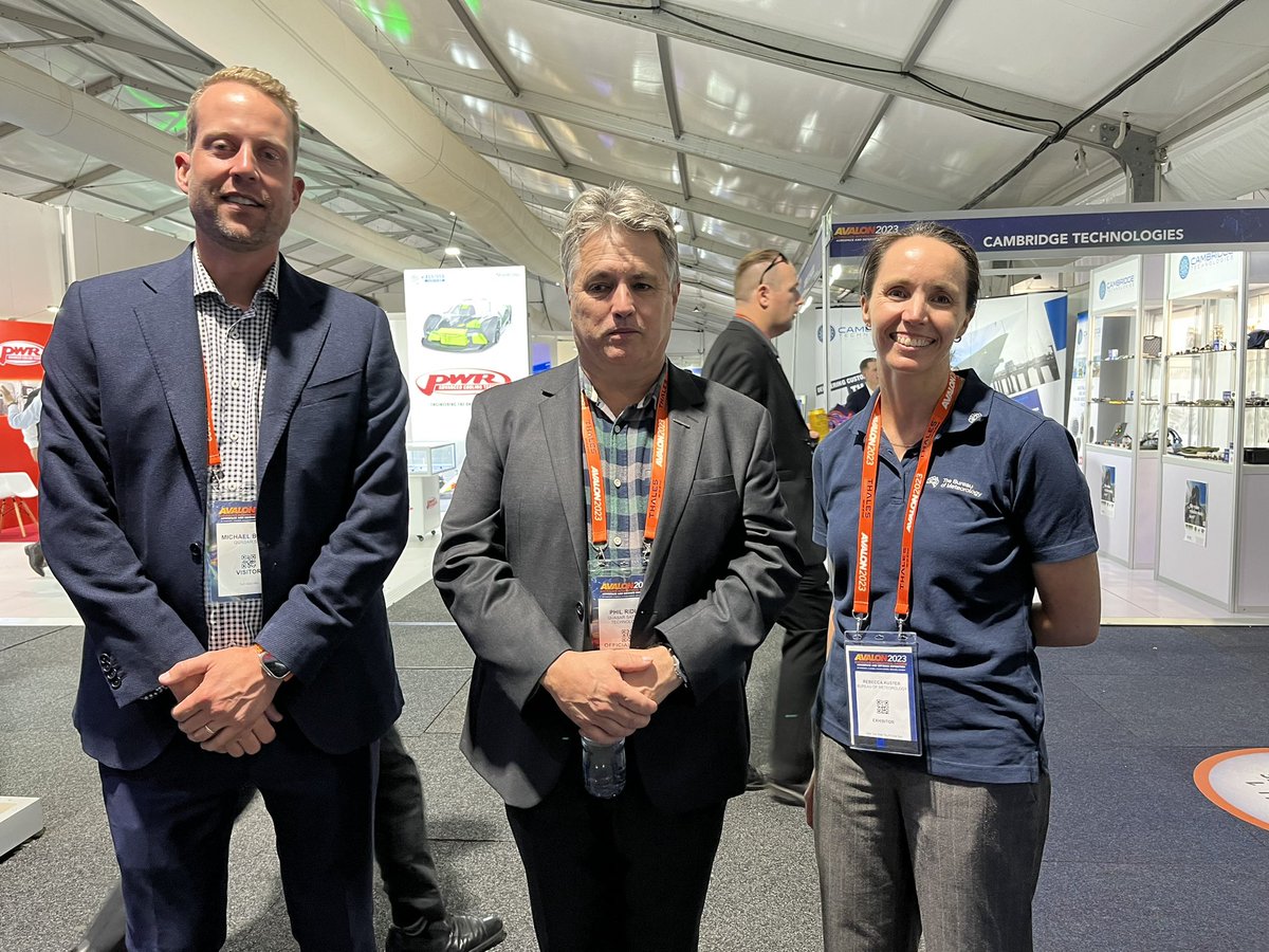 Great to meet with the BOM today speaking about #space weather  #Avalon2023 with Mike Boers and Phil Ridley