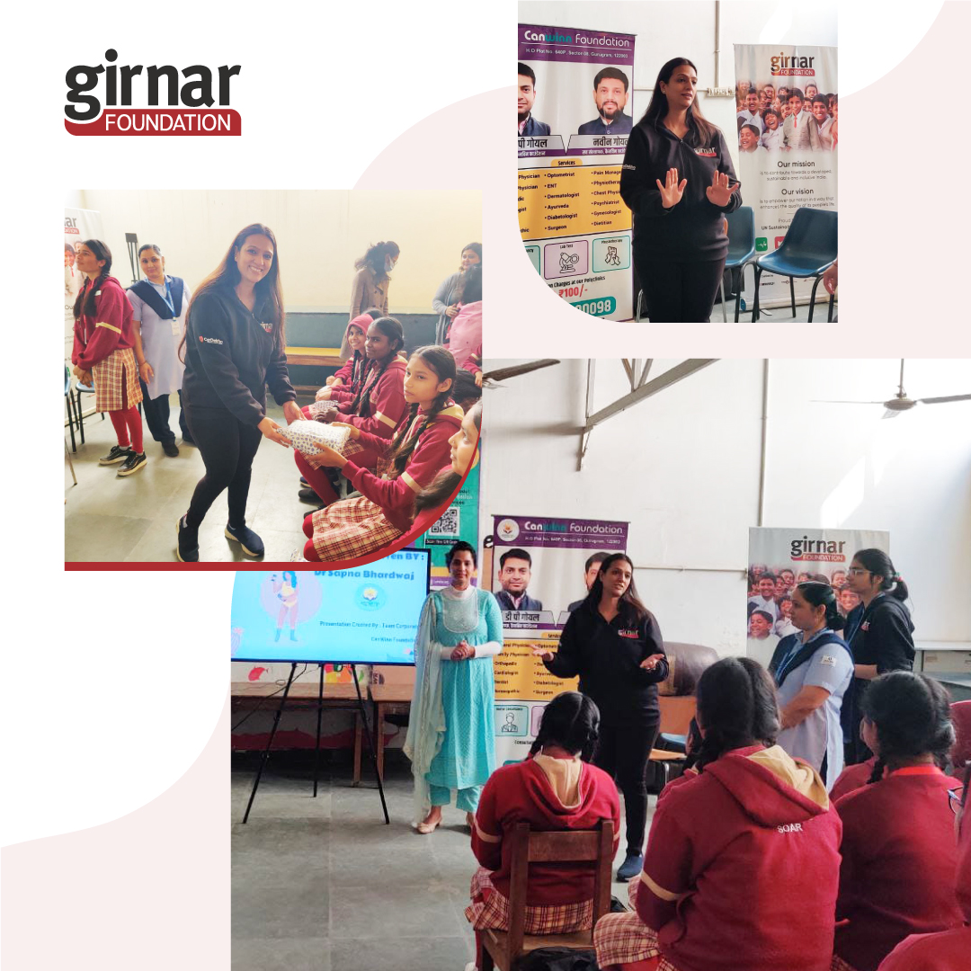 It is crucial for women to practice safe hygiene practices to maintain a healthy mind & attitude. To enable this, we distributed health kits to women. We hope to touch more lives in the future & their smiles are a testament to our success.
#GirnarFoundation #womenwellness