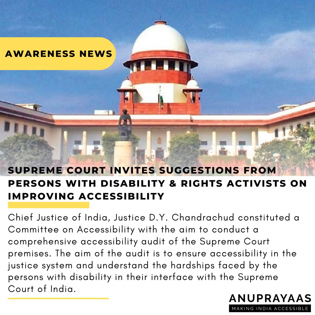 News for today.
.
#disability #disabilityawareness #news #newsfortoday #newstoday #todaynews #disabilityinclusion #newsupdate #accessibility #accessibleworld #braille #signlanguage #divyang #wheelchair #disabilityisnotinability #AccessibilityMatters #divyangjan #supremecourt