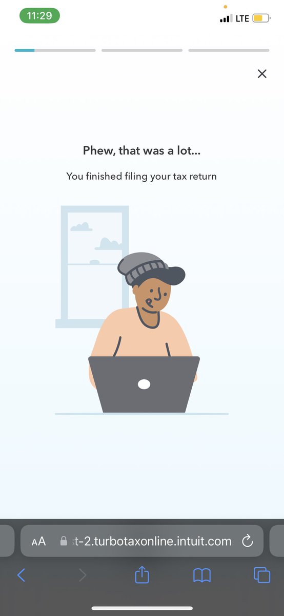 audreyuczen's tweet photo. @turbotax it was a lot more work this year smh 😅 https://t.co/3lrT85AWhK
