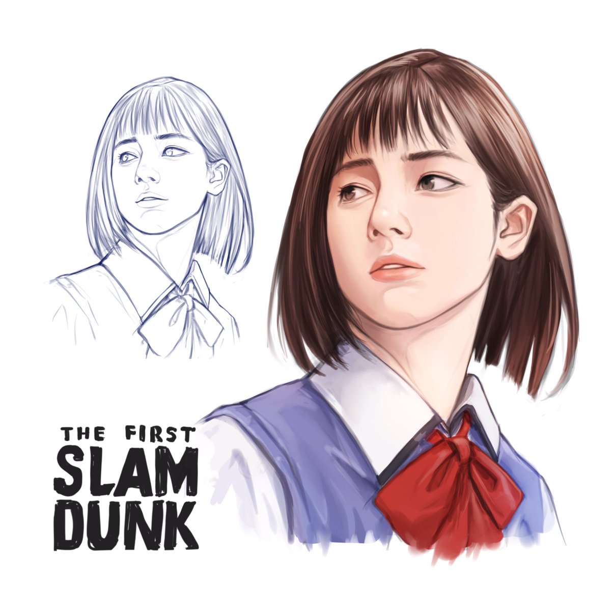 ffasyari's tweet photo. haruko akagi #SLAMDUNK #SLAMDUNKMOVIE #haruko #harukoakagi #fanart https://t.co/s8dfLl0wYL