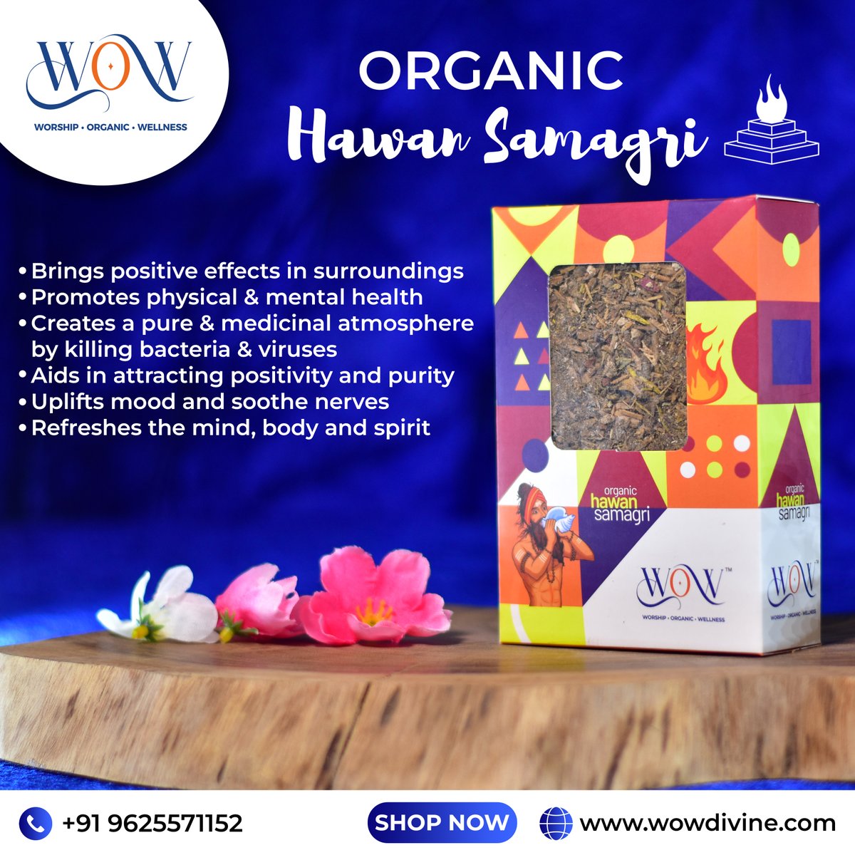 Infuse positivity, purity and divinity in your surroundings with Organic Hawan Samagri.

Shop Now : wowdivine.com/product-catego…

#pujasamagri #spiritualproducts #divinity #hawansamagri #wowdivine #wowdivineshop