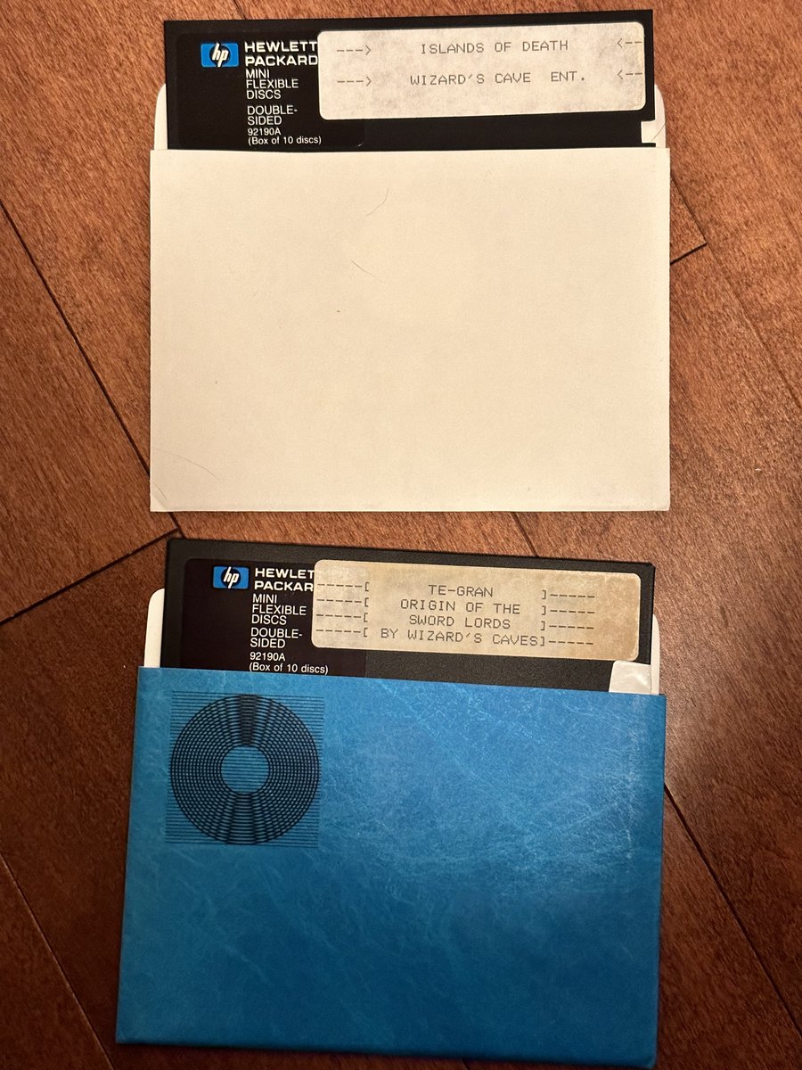 1/ During the early to mid 1980s, a number of third-party developers released unofficial scenarios on the Apple II for Origin Systems' Ultima III. And by developers, I mean individuals who reverse-engineered the data files and self-published their work.