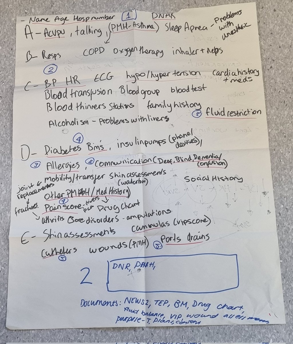Punc20A's tweet photo. During clinical skills, looking at patient transferred my group looked at where certain information needed for a handover in the ABCDE format.
#PUNC2O #ADN603 https://t.co/5JUoKfN44l