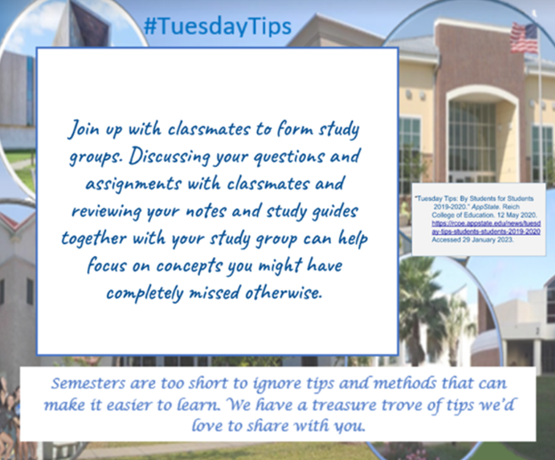 DSCASC's tweet photo. #TuesdayTip #studygroup If you need a place for you and your chosen study group to gather, check out your campus ASC. We have an abundance of resources for your group to use, including study tables, comfy seats, laptops, headsets, calculators, science models, tutors, &amp; more. https://t.co/EjehELjJPs