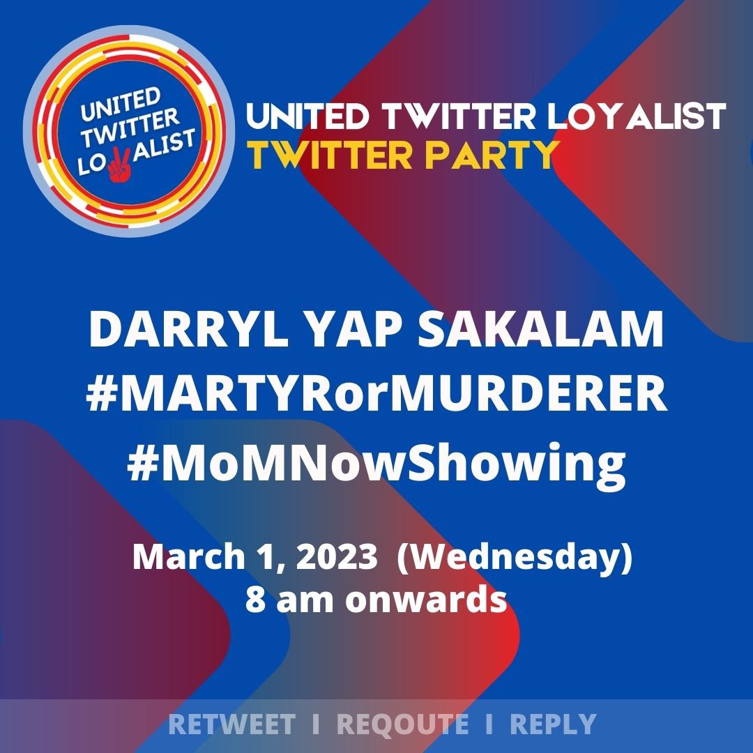 pbbmsara1987's tweet photo. DARRYL YAP SAKALAM
#MARTYRorMURDERER
#MoMNowShowing https://t.co/bg5zQT50Zx