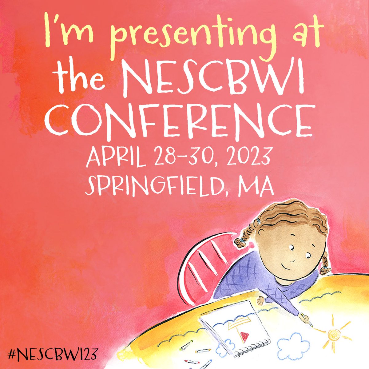 Last time #nescbwi was live I was pre-published. Now I’m presenting!!! Hope to see you there!