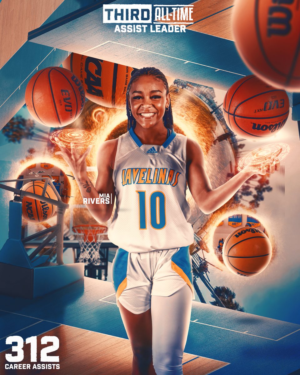 Javelina_WBB's tweet photo. We've viewed all possible outcomes, and in all 312, Mia Rivers has gotten an assist...💥

#javCOURAGE x #LosHogs🐗 https://t.co/DyDJikquhO