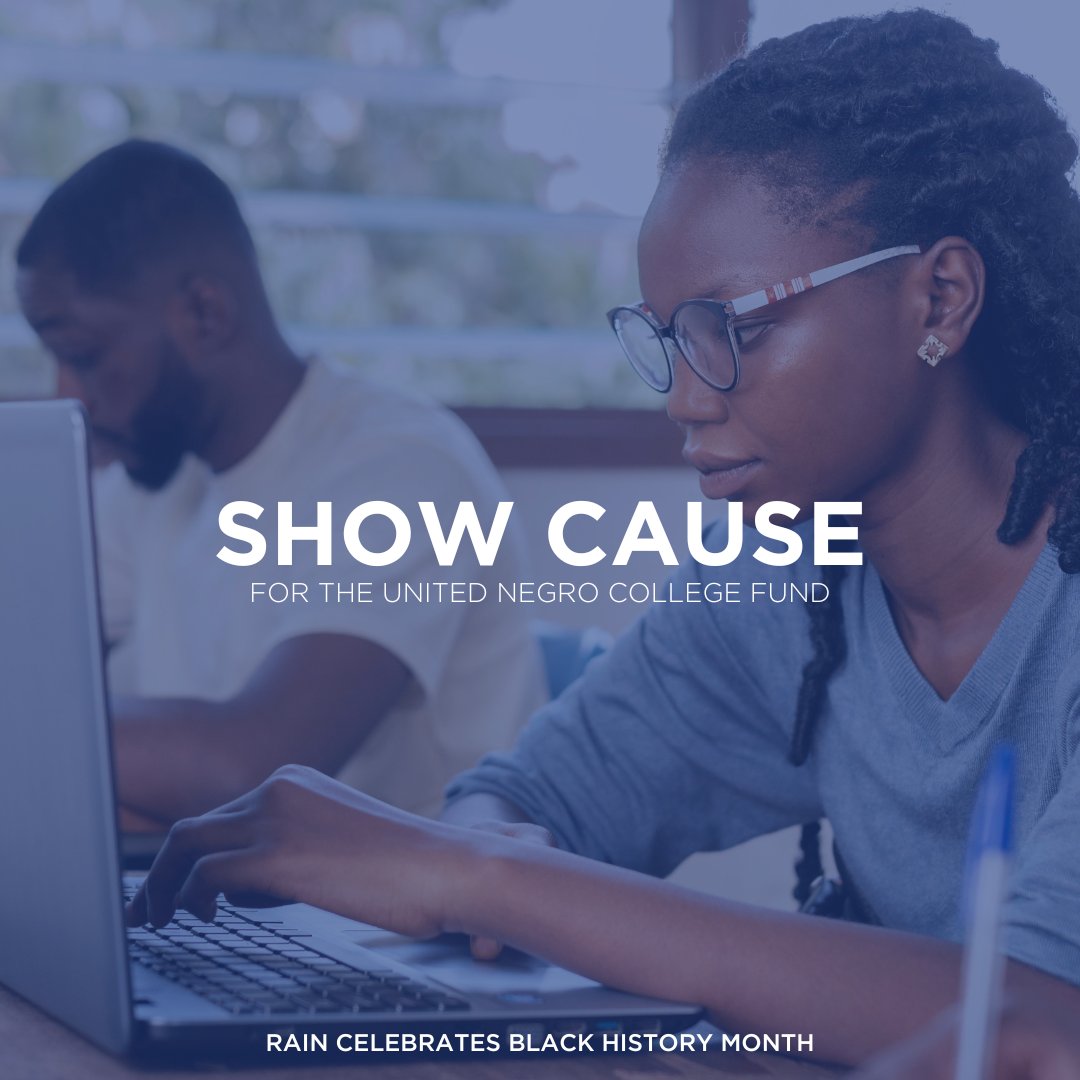 Rain celebrates Black History Month through the show cause spotlight for <a href="/UNCF/">UNCF</a>. 

The United Negro College Fund promotes the importance of education at HBCUs and Universities. Though BHM is coming to an end, we should never stop celebrating black lives!

#blackhistorymonth #u ...