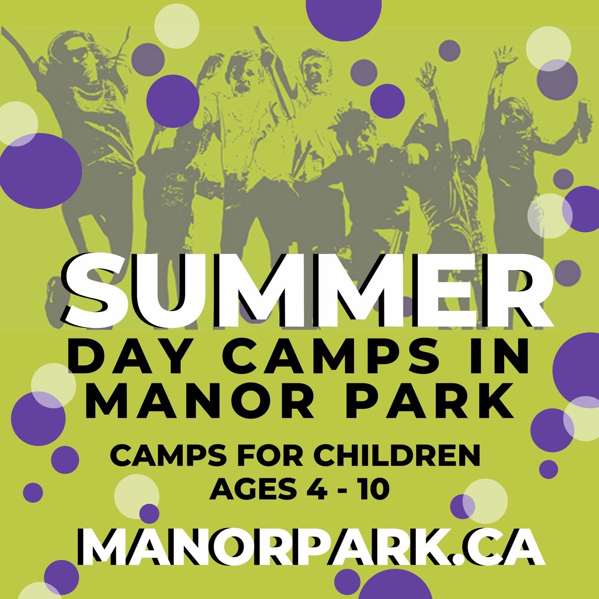 WED MARCH 1 @ 9AM ☀🌻🎨 Summer Day Camps in Manor Park registration opens! manorpark.ca Ages 4 - 10 8 weeks through July & Aug Kids will create lasting memories and lifelong friends. Full details @ manorpark.ca