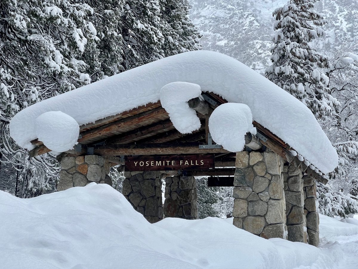Yosemite has experienced significant snowfall in all areas of the park, with snow up to 15 feet deep in some areas and the park’s closure on Feb. 25. Park crews are working to restore critical services so visitors can safely return. There is no estimated date for reopening.