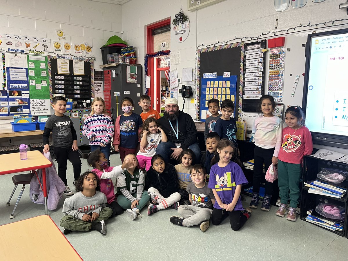 DanielleKall's tweet photo. Day 2 of #ReadAcrossAmerica2023 was a success!  Oh, the Places You’ll Go! theme day and two more Mystery Readers.  The students loved listening to #WeWillRockOurClassmates and #DragonsLoveTacos. Thank you to our Mystery Readers! @JamesburgPublic @Readinggirl73 @LynnZinser_5 https://t.co/dL50vpteIU