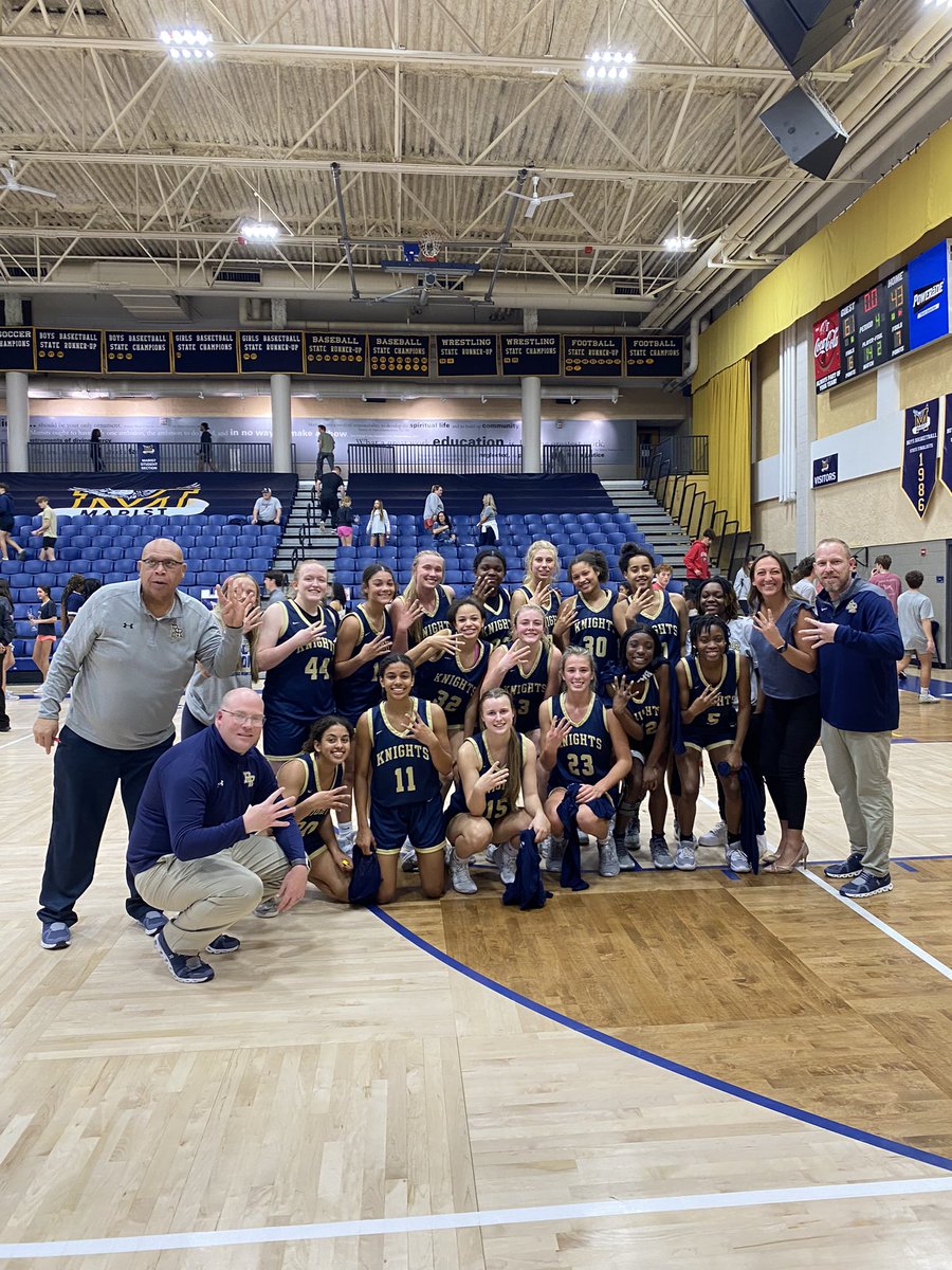 Great Knight for River Ridge Girls Basketball as they advance to the FINAL FOUR after defeating Marist on the road. Great job Coach Taylor, your staff and our players. KNIGHT NATION IS PROUD! @rrknightsbball