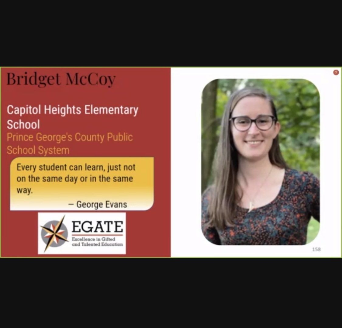 CHES_TAG's tweet photo. So excited and proud of our @capitolheightse teachers honored tonight for the 2023 Maryland Excellence in Gifted and Talented Education Awards! Continue to let your light shine! ✨@MrsMcCoyTAG @MsEdwardsTAG and Mrs. Rushing #CHESROCKS #CHESTAGTEAM https://t.co/3VaiTRT2e5