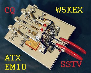 KD3E_'s tweet photo. Sent this #SSTV image of my Vibroplex out today on 14.230 MHz and 2 minutes later this came back through. Thanks #KO3D for the visual RST. https://t.co/N2o2pZ4SZk