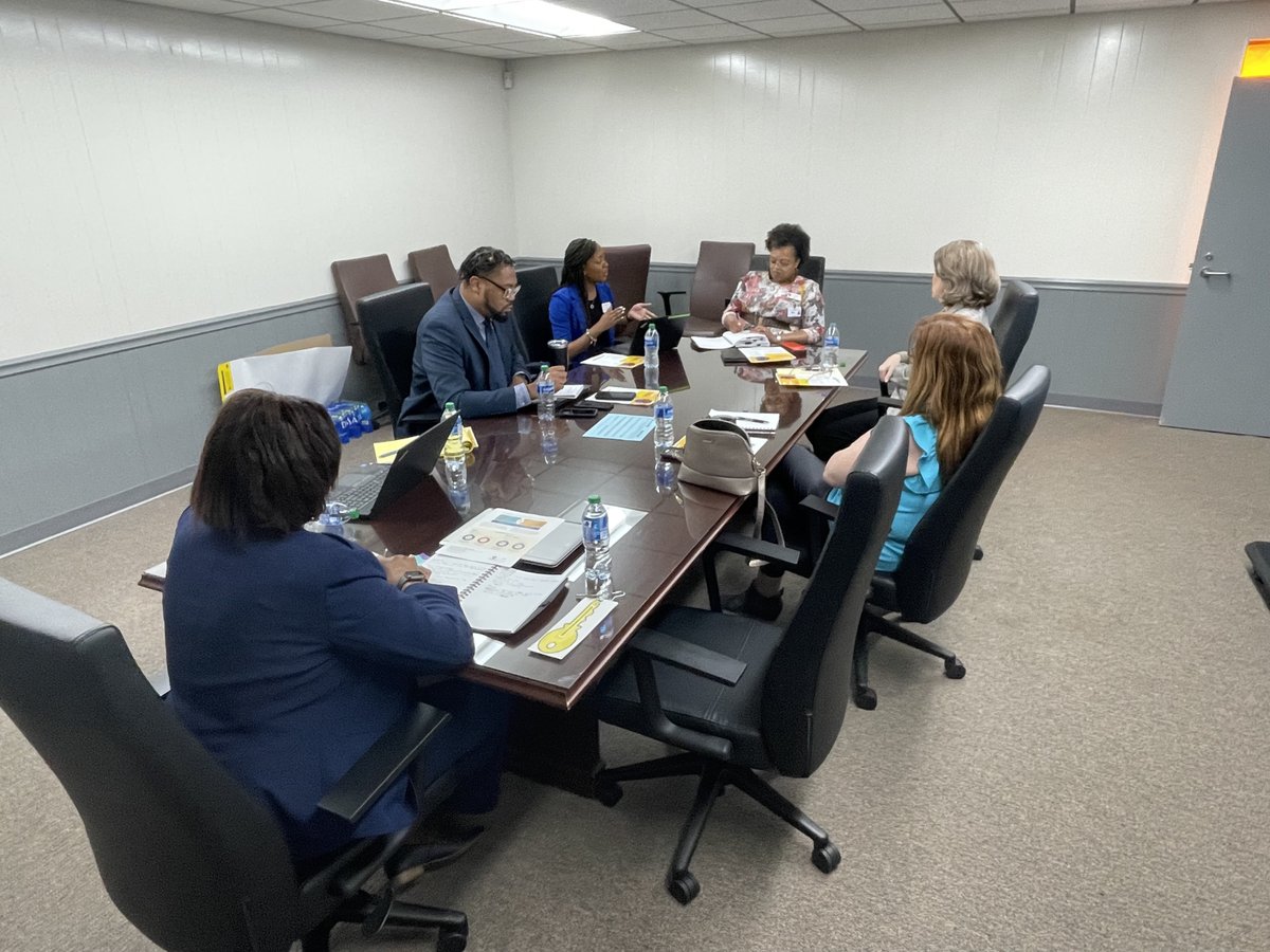GSCSDistrict1's tweet photo. Thank you Dr. Coleman and Irene Munn for meeting with us about #AMPACT. We’re keeping the #PACE to support our teachers and scholars. Great learning about their literacy, numeracy and educator pipeline initiatives. #AMPACT #GSCS #LetsGoooo https://t.co/TOLwzjRHiO