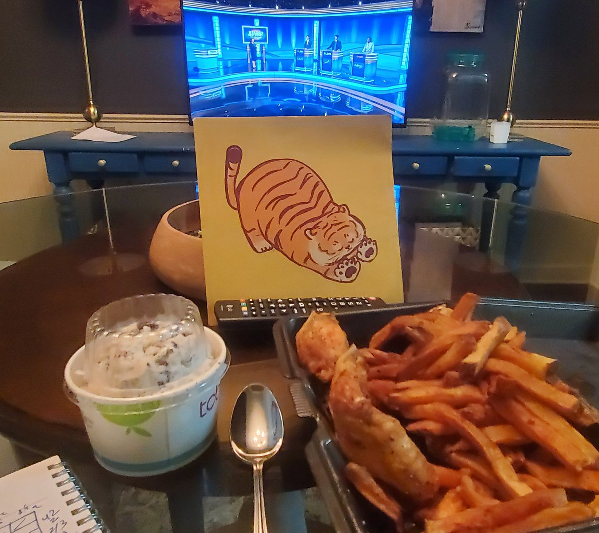 joshtigerhill's tweet image. #LearnedLeague #LL96 MD10 thread. Still looking to get back into the win column... gonna Factfuel with my favorite meal, plus some froyo!