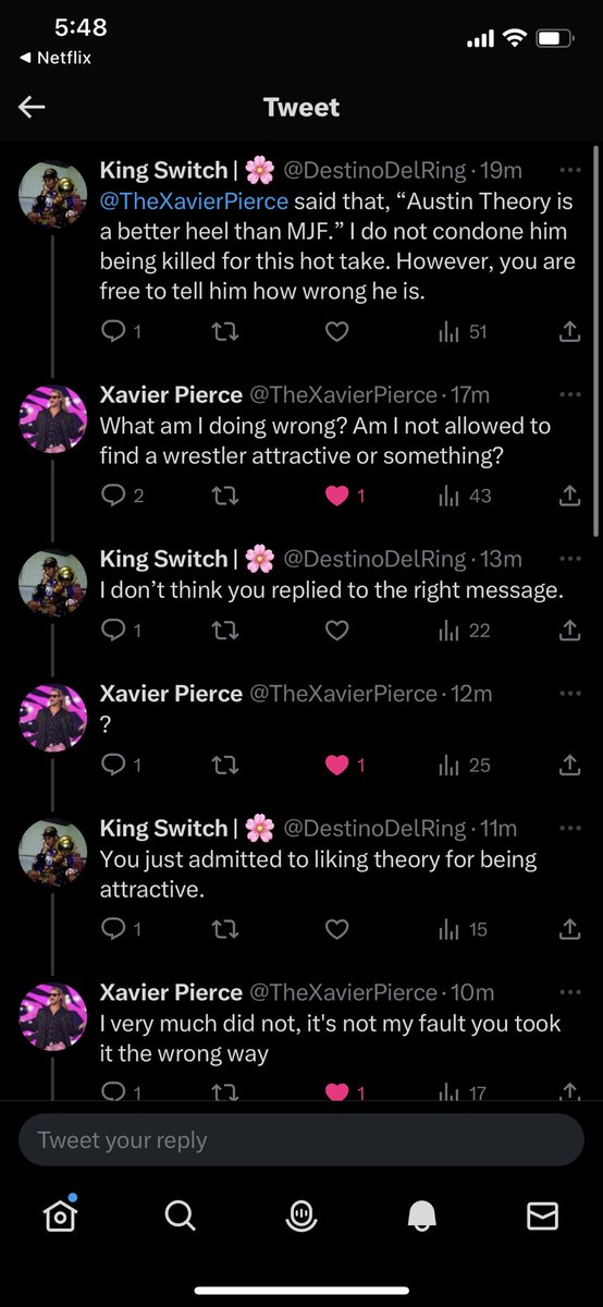@TheXavierPierce @DestinoDelRing Not to rain on your parade but…you did indeed reply to his tweet that he made instead of whatever else you thought you were replying to