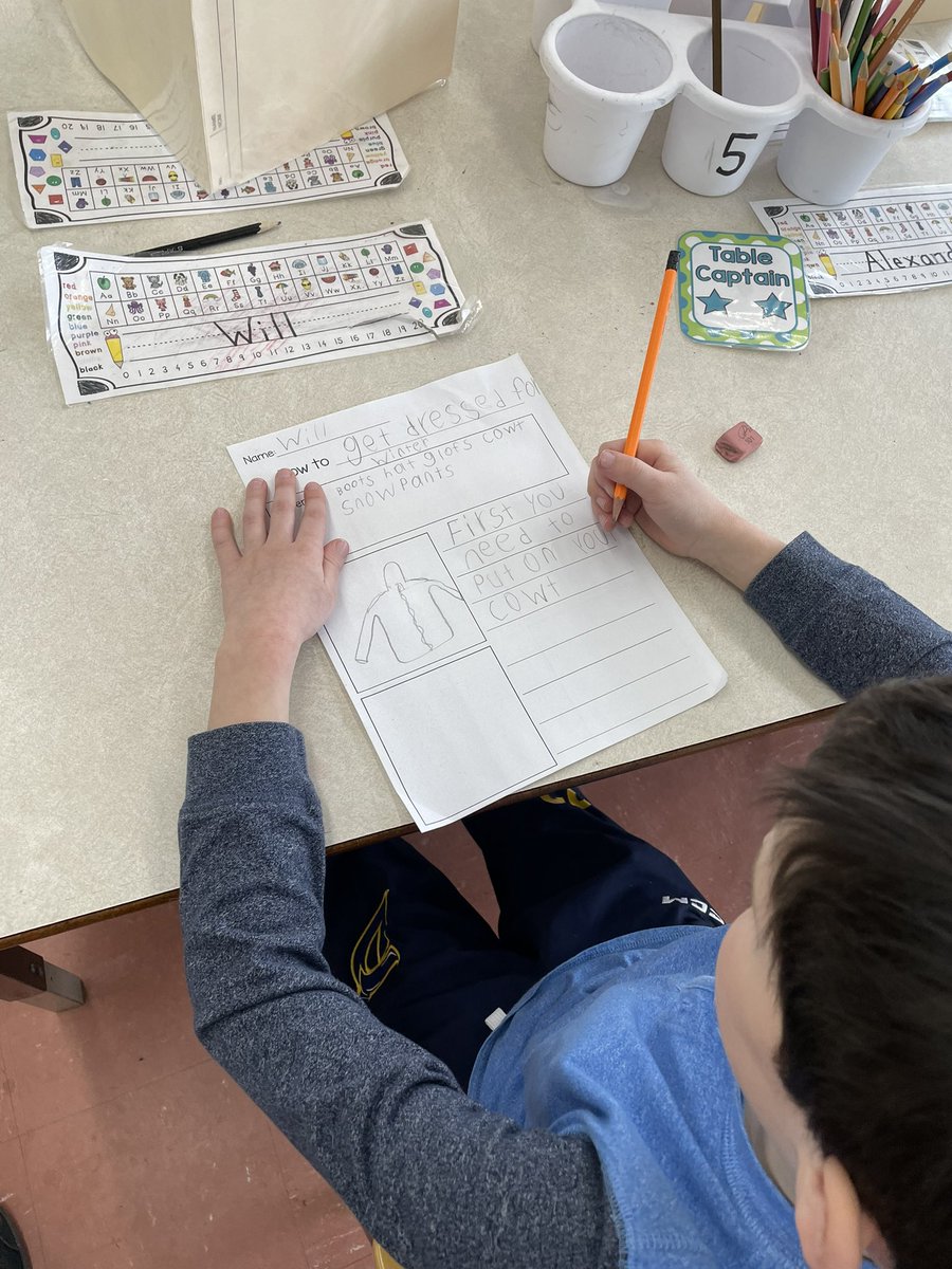 mrsbowesteaches's tweet photo. Our final “how to” writing piece was completed today. It was a great reminder with todays chilly temperature 🥶 Students wrote a procedural writing for How To Get Dressed For Winter. #howtowriting #writing #stepbystep #wearewriters https://t.co/6tE2w0idOm