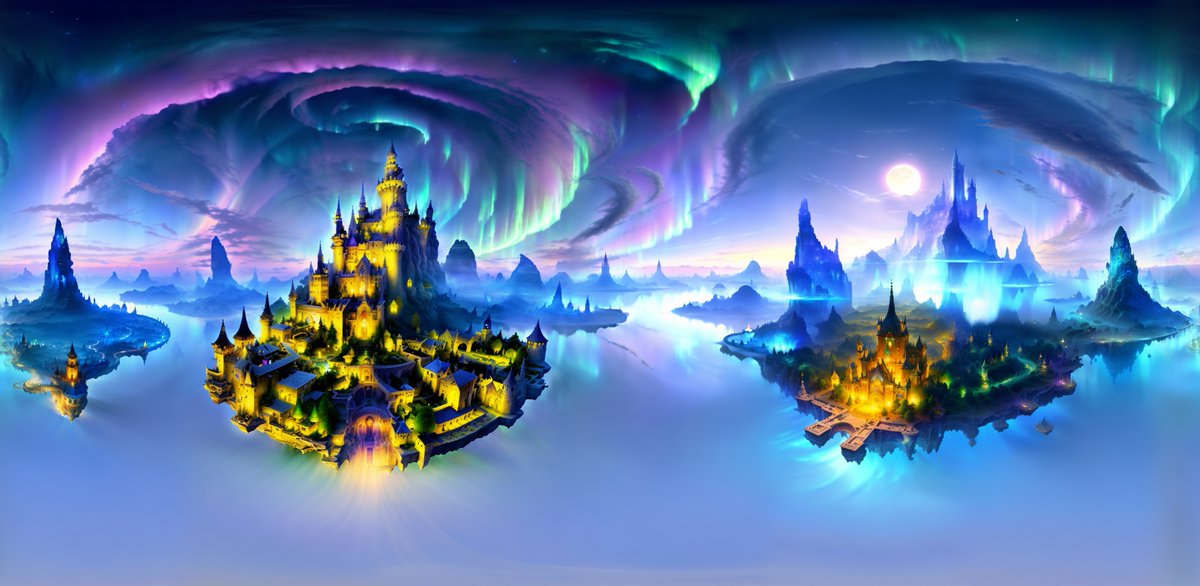 ryanedick's tweet image. Listening to yesterdays creator panel with @BlockadeLabs CEO coin_artist reminded me I needed to come back and generate some more skyboxes! This time I took to chatGPT to help create some initial prompts. (final prompt in caption) #texttogame #AIart #AIgaming