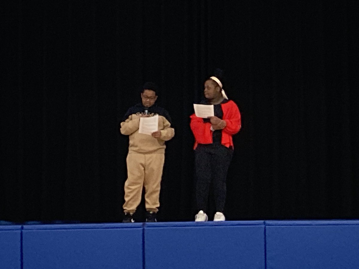 CorlissPDSB's tweet photo. There was so much joy today as we closed out #BlackHistoryMonth with our Black History Museum and Assembly. A huge thank you to Ayanna, Keith, Venice &amp; Danette for a great performance! A shout out to our two awesome grade 5 MCs  @CorlissPDSB @PeelSchools https://t.co/nAeoPPILGt