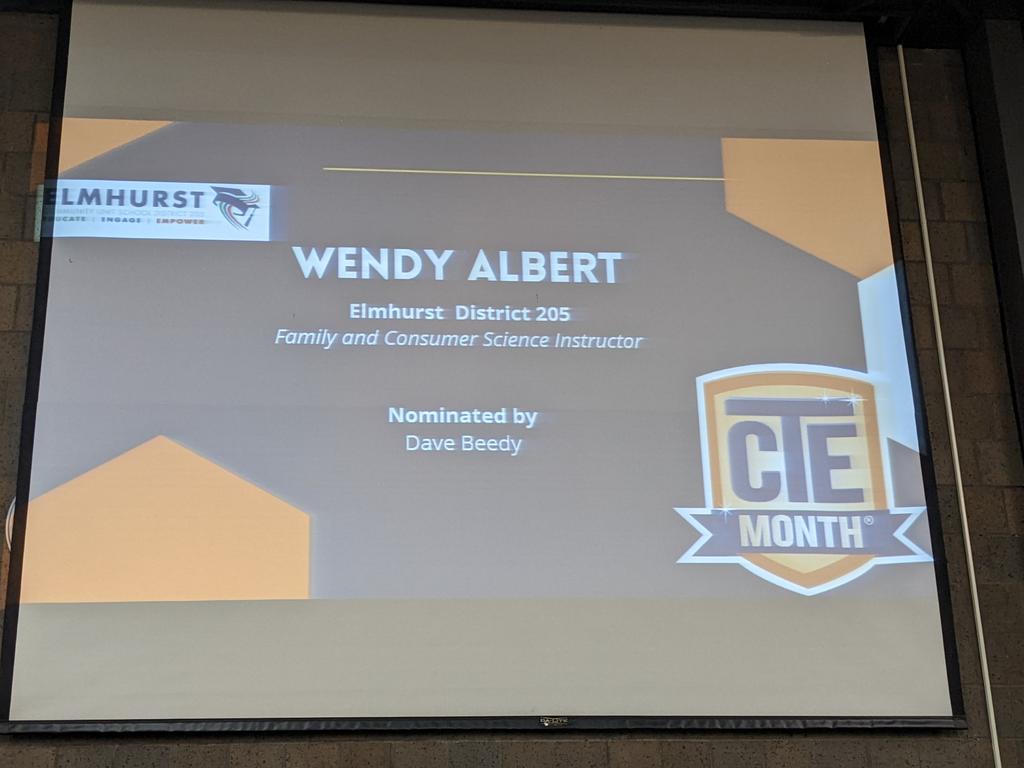 Congrats to <a href="/LaBrigadeYork/">LaBrigade Restaurant</a> superstar Wendy Albert. She is representing <a href="/YorkD205/">York High School</a> as a #TechnologyCenterofDuPage CTE Instructor of the Year!

<a href="/shahebags/">Shahe Bagdasarian</a> <a href="/Yorkactivities/">York High School Activities</a> <a href="/mls924/">Meredith Sheriff</a>