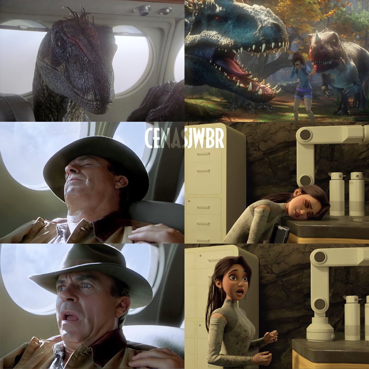 #JurassicPark III (2001) x #CampCretaceous: Season 4 (2021)
