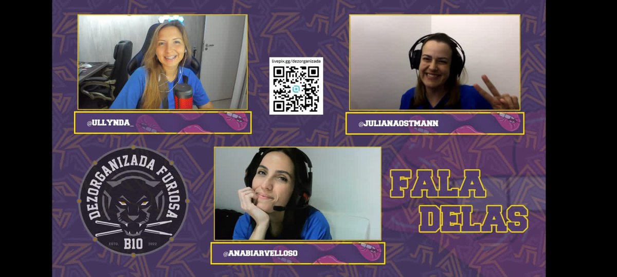 dez_organizada's tweet photo. Mais um FALA DELAS entregue com muito carinho pra vcs! Hj mta gente nova colou, estamos super felizes! Foi um programa especial com react e repercussão do nosso fds em SP! Quem não conseguiu ver, a gravação já tá na twitch 🤍🥁 #faladelas https://t.co/y5h7uEMODW