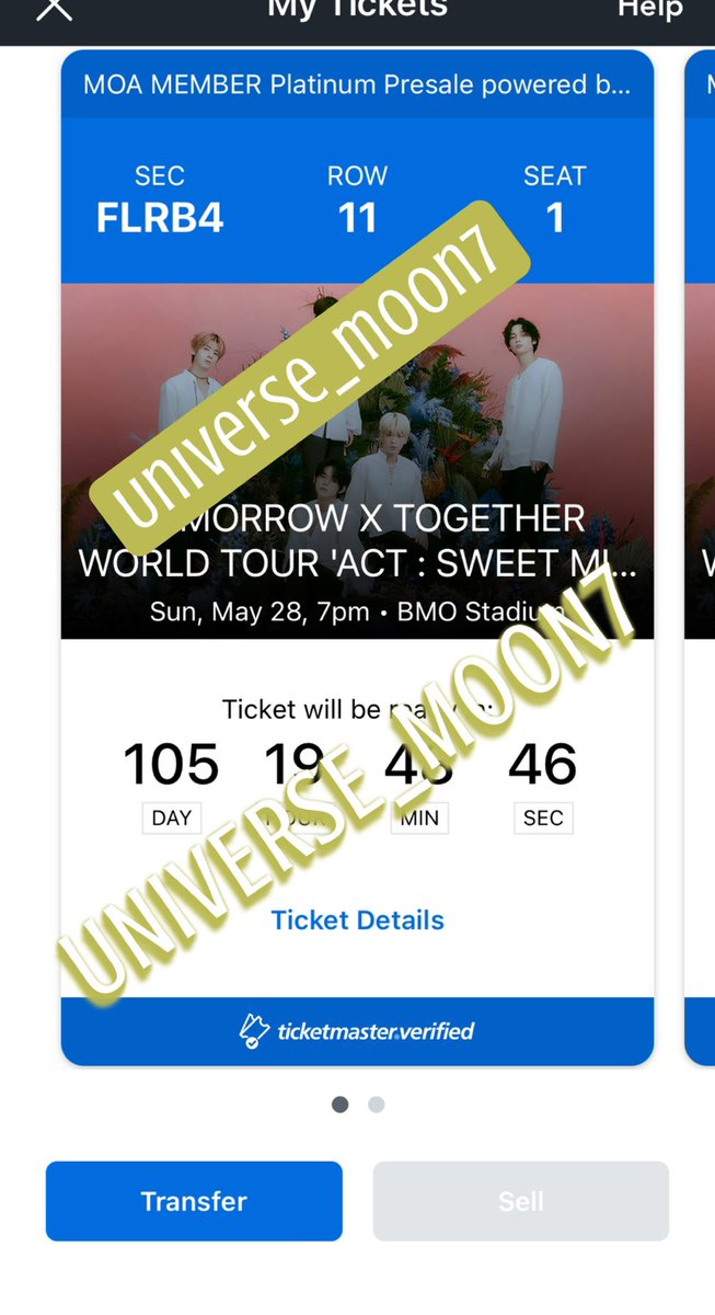 universe_moon7's tweet photo. WTS 2 FLOOR TICKETS TO TXT LA DAY 2 I BOUGHT THEM $939 EACH BUT SELLING AT $750EACH   Can provide more proof if needed #TXT_SugarRushRide #TXT #TXTLA #MOA https://t.co/YlO9YD6YRo