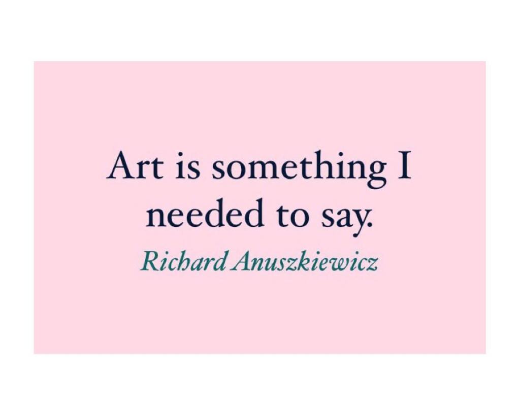 An American artist noted for his use of colour and pop art. #richardanuszkiewicz #popartist #artistquote #artistquotes #colourist instagr.am/p/CpOfgkPPRvJ/