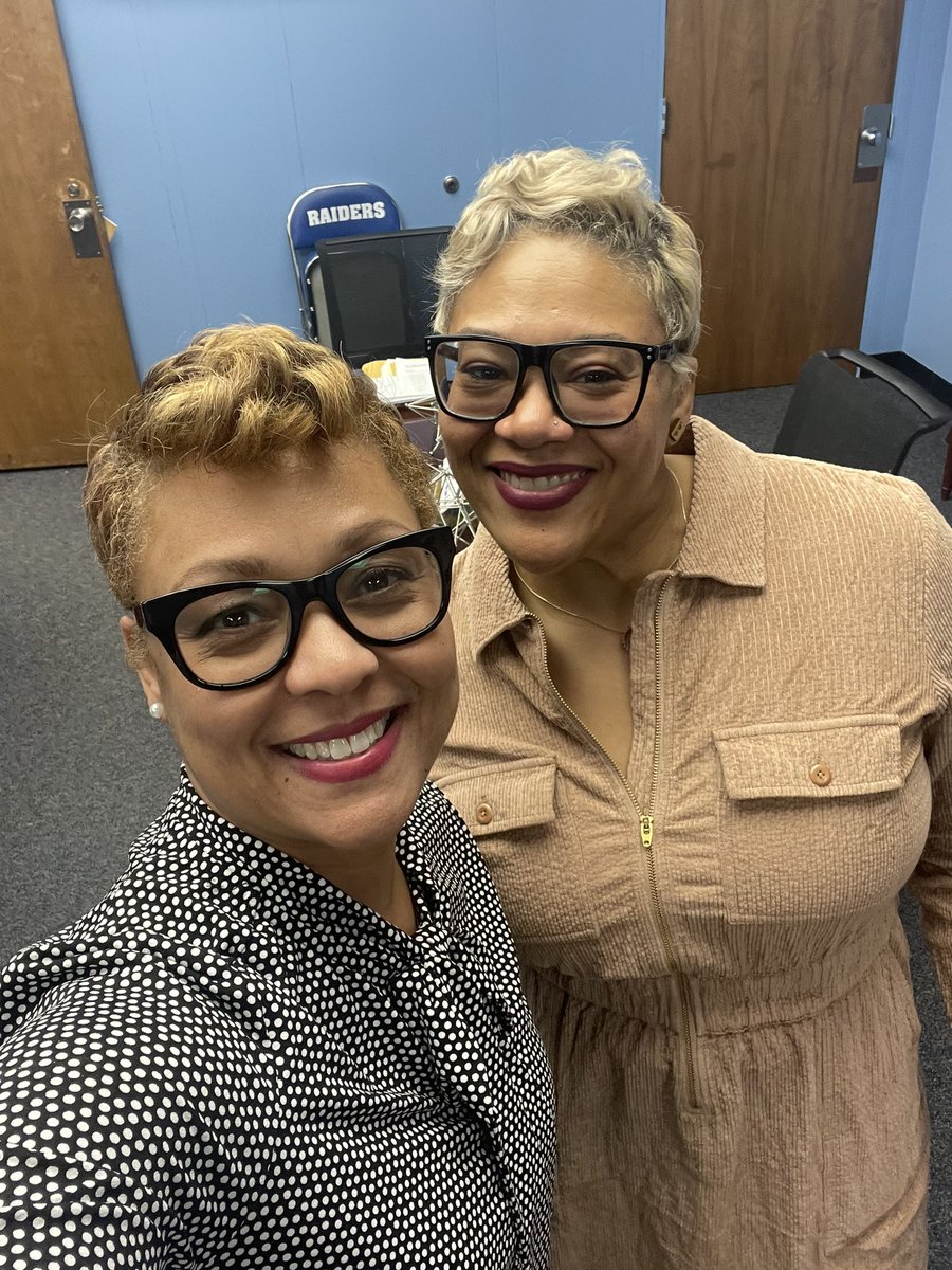 When one Dr. ERHS Alumni visits another Dr. ERHS Alumni ... who would have thought we would one day be in the Principals office together… made my day my sis stopped by to say hey ..