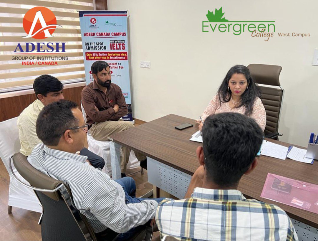AdeshGroup's tweet photo. As our two-day “on the spot admission” concludes, we would like to take a moment and thank all the students and their families for trusting Adesh. 

Sharing a glimpse of the event, 44 walk-ins were reported, and 23 students from varied fields secured admission in Canada campus. https://t.co/jsdcVQLT4Q